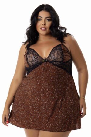Camisola plus size de onça