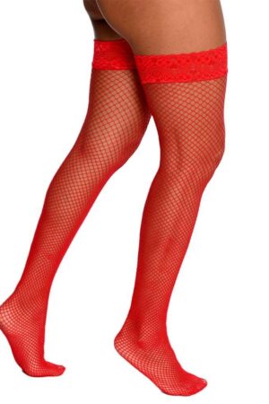 Meia Calça Arrastão com Renda