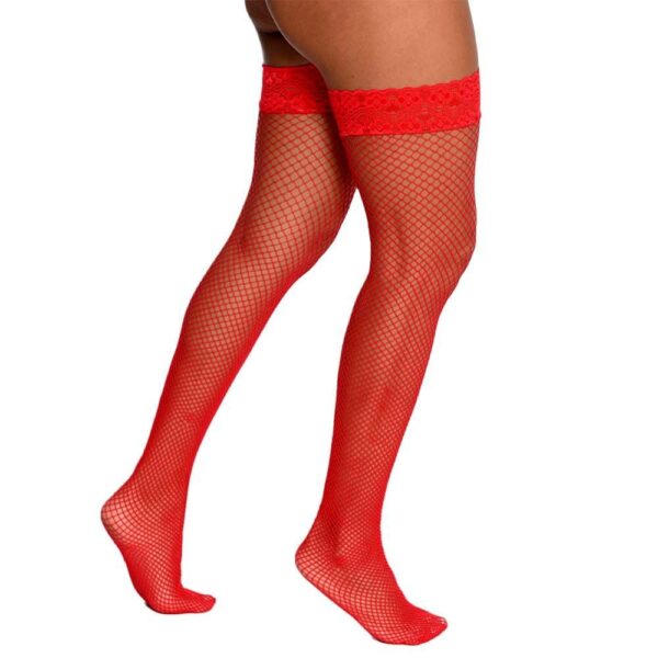 Meia Calça Arrastão com Renda