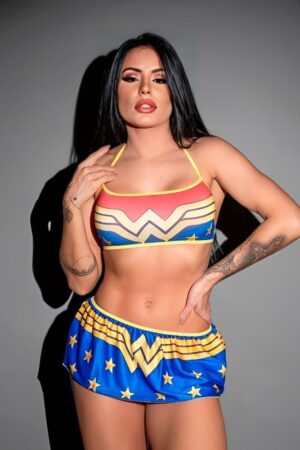 Kit de Fantasia Mulher Maravilha
